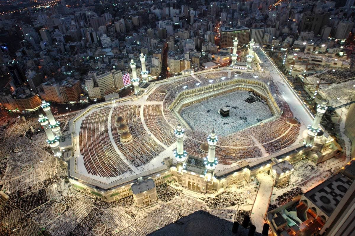 Masjid al-Haram, Makkah, at night
